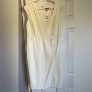 NWT cream sheath dress